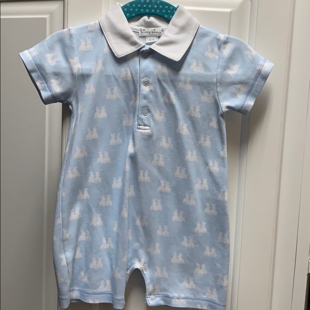 Kissy kissy one piece boys 6-9 mos